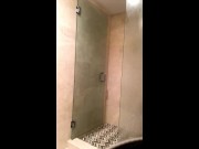 Fast and rough masturbation while I take a shower