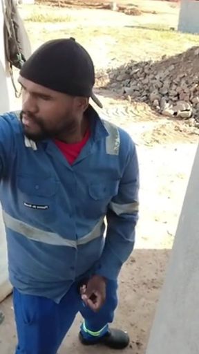 Before Heading Home, the Worker Gets a Quickie at the Construction Site.