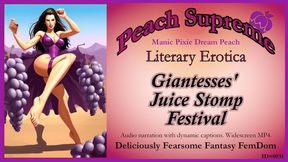 Giantesses’ Juice Stomp Festival [POV Erotic Audio] [Adult Fairy Tale Fantasy] ***Visualized Audio Caption Video***