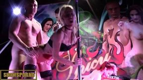 Hot Italian beauties in a wild group sex scene