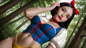 your secret meeting with snow white deep in the forest (ai-generated)