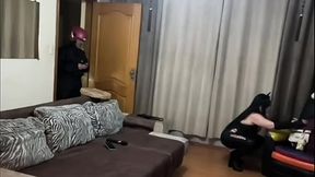 Slutty MILF Catwoman gets pounded by delivery guy