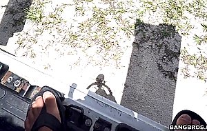 Marilyn mansion getting picked up by sweet guys on the beach