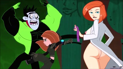 Kim Possible BALLBUSTING MUSCLE MAN kick in the balls