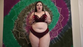 Mommy Helps You Cum in Velvet Panties