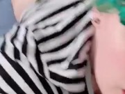 puppy got sad & humped his pillow 2 feel better