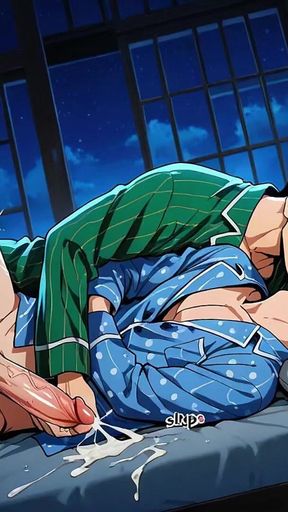 Gay Friends Fuck at Night