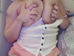 Great Big Boobs On Masturbating Redhead