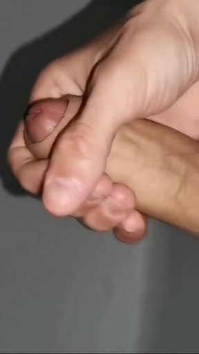 A Very Powerful Stream From a Large Penis