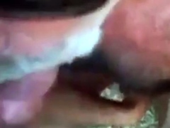 Je suce une grosse bite - partouze gay en plein air avec un