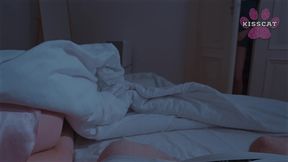 step mom catches us in her bed! then puts step daughter on top - kisscat & amber bloom