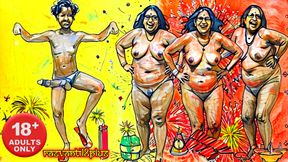 Festival TRIHOLES Cracking Happy DIWALI
