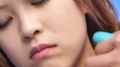 Hot japanese teen goes solo masturbating in POV