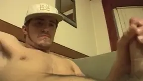 StraightNakedThugs.com: Stiff playing with huge balls dude