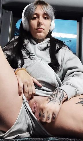 Masturbating my on the bus