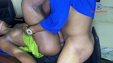 HOT SEX WITH EBONY SECRETARY IN HER OFFICE