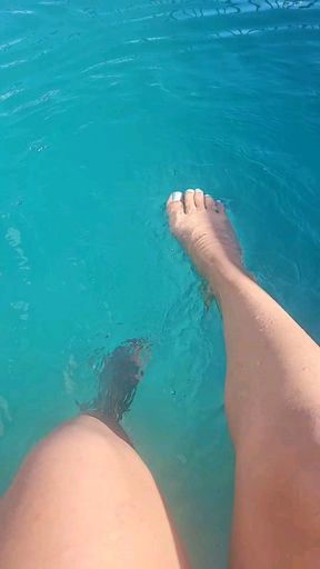 Chilling at the pool