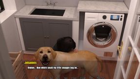 Grandma's house: I can't believe she sits on me like that.