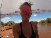 Naked fun with the Sparks. Fucking at a  Utah State Park