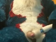 First time using a wand in fursuit