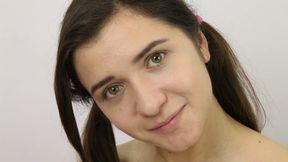 Alesya Is Back, Gets Naked and Plays with a Bald Pussy