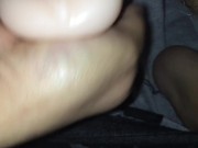 FTM Transman Fucking Fleshlight With Pumped Cock Cum Inside Pussy