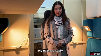 Naughty train conductor offers premium anal service