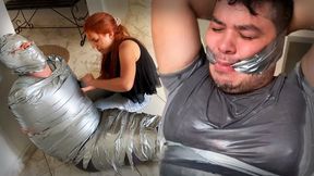 Chubby Jogger Boy Followed Home By A Crazy Duct-Tape Loving Latina Bitch! (FULL VIDEO) (low res mp4)
