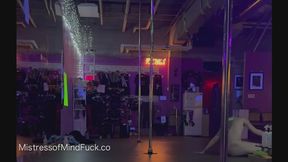 Pole Dancing Freestyle - Femdom Goddess Pole Dancing Thong Stripper