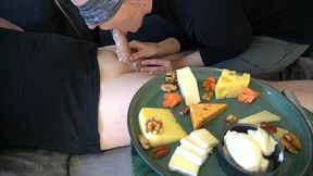 cheese fetish blowjob with saliva