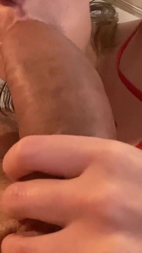Porn Shooting Backstage. Anastasia Mistress Sucking Leo Casanova for Fun During a Break