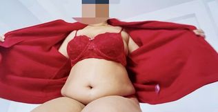 MILF in Fiery Red Bikni