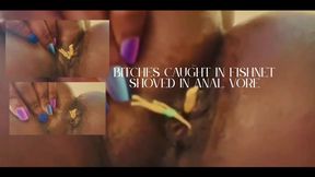 Bitches Trapped In Stockings Shoved In Anal Vore