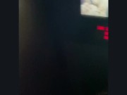 Hotwife before and after 2nd gloryhole visit showing off creampie from stranger