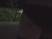 コスプレ公園露出アナニーする男の娘