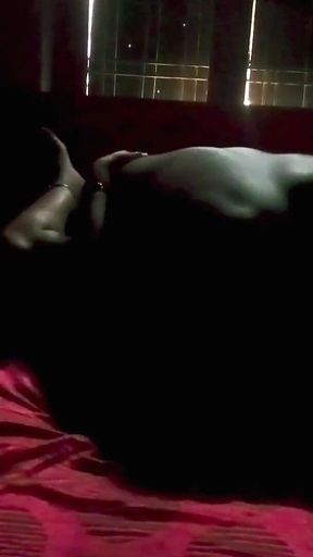 BBC Guy with Indian Newlyweds Girl at Their Home