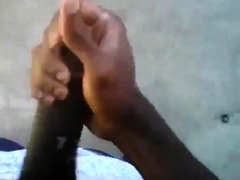 Big Black Dick cumming in Public