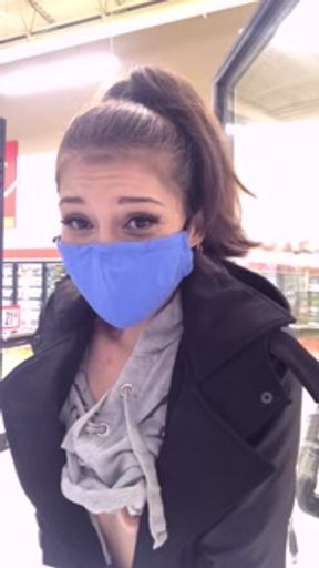 OtakuJennii trying out her new vibrating panties at the grocery store! HD (Vertical Video)