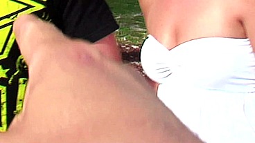 Ally Ann Deep Throats Then Rides Big Cock To Facial