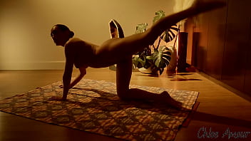 Sexual Yoga with Chloe Amour Doing Naked Stretching ?️