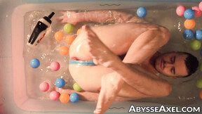 ”Wet Axel Abysse lift his booty so that you can see his perfect rosebud in it”