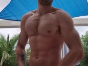 FLEXING AND CUM : OUTSIDE - MIKA AYDEN