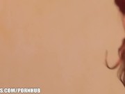 Stunning redhead freak loves masturbation & ass play