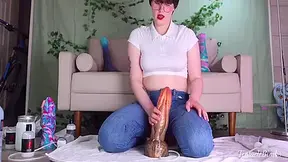 Goth Filled With 10 Creampies From Bad Dragon Dildos