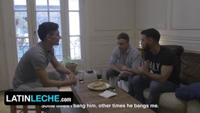 Wild Stud Jonas Matt Takes Rodrigo El Santos Massive Brazilian Jizz-Shotgun While His BOYFRIEND Is Watching - Brazilian Leche