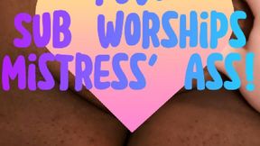 POV: White Sub Worships Mistress' Ass
