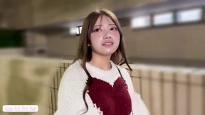 Remote Vibrator Teasing F-cup Model Walking Through Busy City Streets