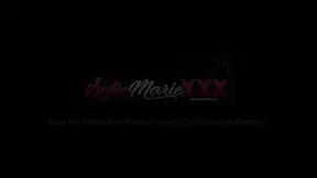 Adorable MILF Sofie Marie and Shelby Paris moan with pleasure using a double-sided dildo