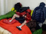 CUMSHOT IN NYLON CITY