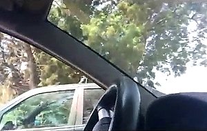 Jerking off in the car